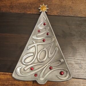 Lenox Silver and Red Holiday Decor Christmas Tree